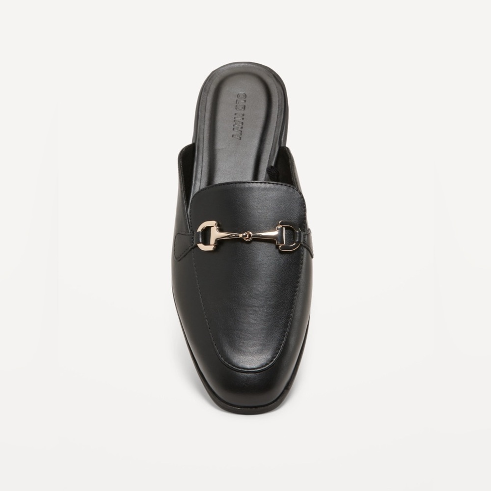 Old Navy Faux-Leather Loafer Mules, SZ 6.5